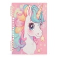 thumbnail image 2 of WOBOGO Cute Baby Pony Notebook College Horizontal Grid Paper Ink Spill Resistant Water Resistant Cover 8.3x5.7x0.4in, 2 of 8