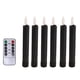 thumbnail image 1 of 6x Velas de pilar LED Velas sin llama Velas eléctricas de mecha 3D Velas con ventana Velas Luz para sala de estar Dormitorio Fiesta Hogar negro, 1 of 7