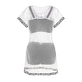thumbnail image 4 of Traje de baño de 2 piezas para mujer, trajes de baño deportivos divididos para niñas de secundaria, camisetas de cobertura para estudiantes, conjuntos de tres piezas de malla, trajes de baño de secado, 4 of 9