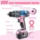 thumbnail image 3 of Cargador de batería Drill Driver WORKPRO Pink de 20 V, iones de litio 1, 3 of 8