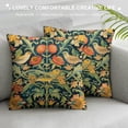 thumbnail image 3 of COMIO  William Morris Pillow Covers The Strawberry Thieves Golden Bough Design Art Pillow Cases Square Decorative Cushion Covers for Sofa Couch, 3 of 5