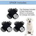 thumbnail image 3 of Anti-slip Dog Socks With Strap 3 Pairs - Dogs Cats Paw Protector With Rubber Sole Traction, 3 of 5