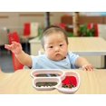 thumbnail image 2 of Kid Plate Set Bamboo Toddler Plates Dinnerware Dinner Dish Set Baby Feeding Spill Proof Divided Plate - Baby Spoon and fork 3-Piece Set，Tank, 2 of 6