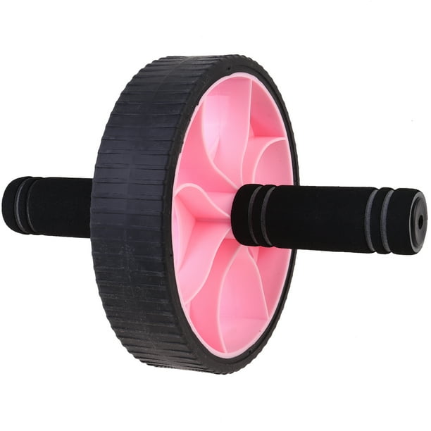 Rodillo para abdominales, 1 unidad, para entrenamiento abdominal, unisex (rosa)