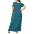 thumbnail image 2 of WUJINXIA Women's Summer Plus Size 2X to 6X Maxi Loose Dress with Pockets, 2 of 6