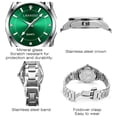 thumbnail image 3 of Women Watch Classic Quartz Wristwatch for Woman Solid Stainess Steel Band Luminous Pointer 3ATM Waterproof Watch Mother's Day Gift, 3 of 8