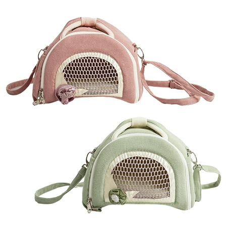Aruwei Pet Carrying Bag Breathable Small Pet Carrier Bag Comfortable Pet Travel Tote Bag for Hamster Guinea Pig Rabbit