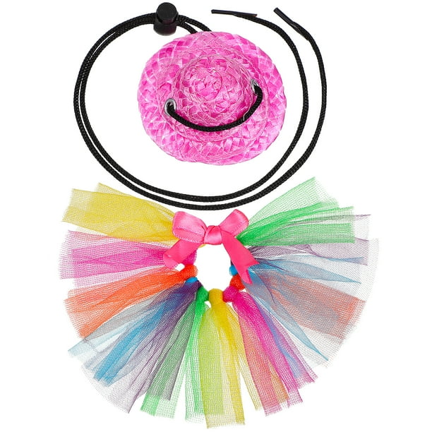 1 Juego de disfraz de dragón barbudo, sombrero de dragón barbudo, falda tutú, accesorios de disfraz para mascota pequeña