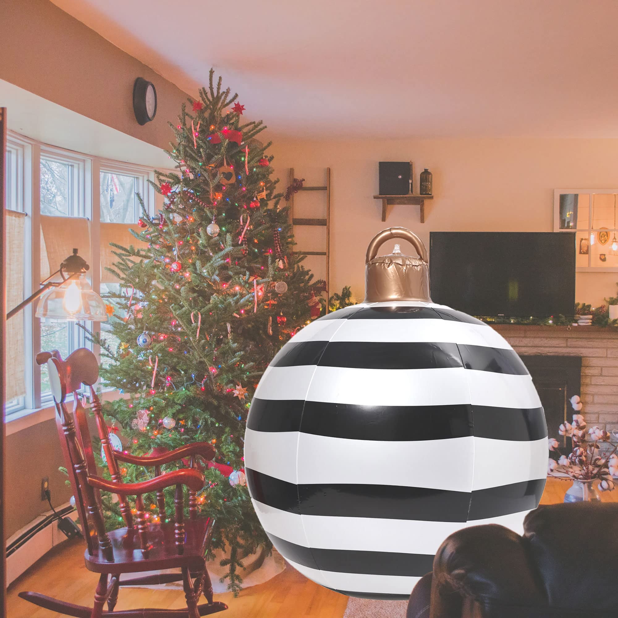 Outdoor Christmas Inflatable Decorated Ball, PVC Giant Christmas