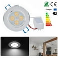 thumbnail image 1 of 4*1W Dimmable LED Ceiling Light Recessed Spotlight Downlight Cool White 220V, 1 of 9