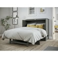thumbnail image 3 of AFI Deerfield Full Solid Wood Modern Murphy Bed Chest with Mattress in Gray, 3 of 4
