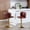 PU Leather(Burgundy2), variant on GAKMCIL Modern PU Upholstered Swivel Bar Stools with Adjustable Counter Seat Height, Footrest, Golden Metal Chrome Base, Rivets Trim, 300lbs Load for Home Pub, Kitchen Island (Set of 2, Brown)