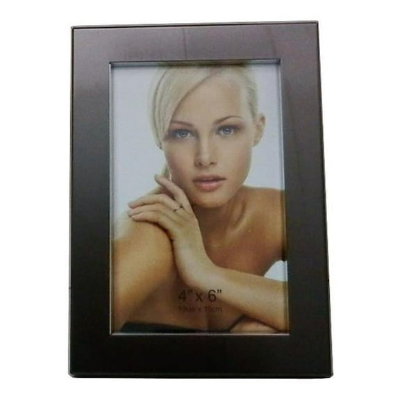 Jiallo 4x6" Elegant and Modern Stainless Steel Frame in Black Nickel