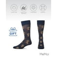 thumbnail image 6 of MeMoi Robot Overlords Bamboo Blend Cartoon Men's Socks - Mens - Male, 10-13, Navy Blazer, 6 of 10