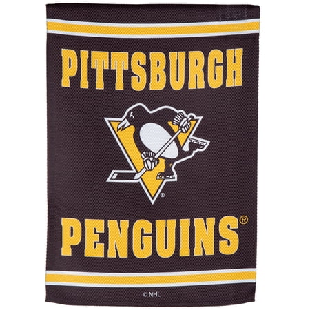 Pittsburgh Penguins 28 x 44 Double-Sided Embossed Suede House Flag