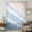 light blue, variant on Ombre Ocean Beach Sheer Curtains 54" Long, Nautical Coastal Beach Sandy Gradient Gray Light Filering Curtains, Breathable Simi Curtain Privacy Drapes for Kitchen Bathroom Small Window Treatment