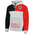 thumbnail image 2 of Men's Mitchell & Ness Heather Gray Ohio State Buckeyes Tie-Breaker Pullover Hoodie, 2 of 3