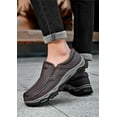 thumbnail image 6 of Men's Orthopedic Walking Shoes Genuine Leather Slip On Loafers Arch Support Lightweight Comfortable Casual Sneakers, 6 of 8