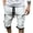White#1, variant on Viikei Men's Cotton Blend Shorts-All Season Wear,Men's Casual Solid Color Casual Drawstring Pockets Elastic Sports Shorts Dark Gray M