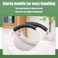 thumbnail image 2 of Laundry Basket, 90L Laundry Hamper, Freestanding Baskets Collapsible Tall Clothes Hamper with Extended Handles for Clothes Toys, Waterproof, Round(2-Pack ), 2 of 7