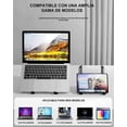 thumbnail image 2 of Soporte para Laptop, Base para Computadoras Portátiles, Ajuste de Engranajes, Compatible con MacBook, Surface, DELL, HP (Negro), 2 of 4