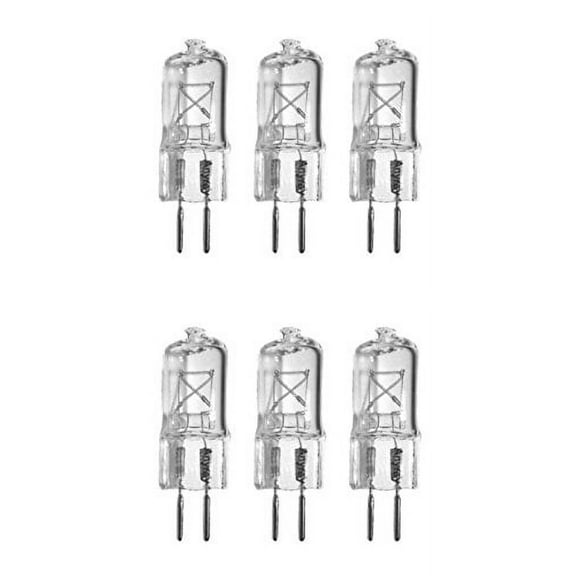 (6)-Bulbs 25 Watt G6.35 120V 25W GX6.35 110 Volt 25Watt Bi Pin T4 Halogen Light Bulb Anyray A1601Y