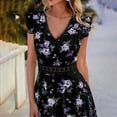 thumbnail image 2 of Vestido sin mangas para mujer, vestido largo informal de verano con estampado floral, vestidos largos, 2 of 3