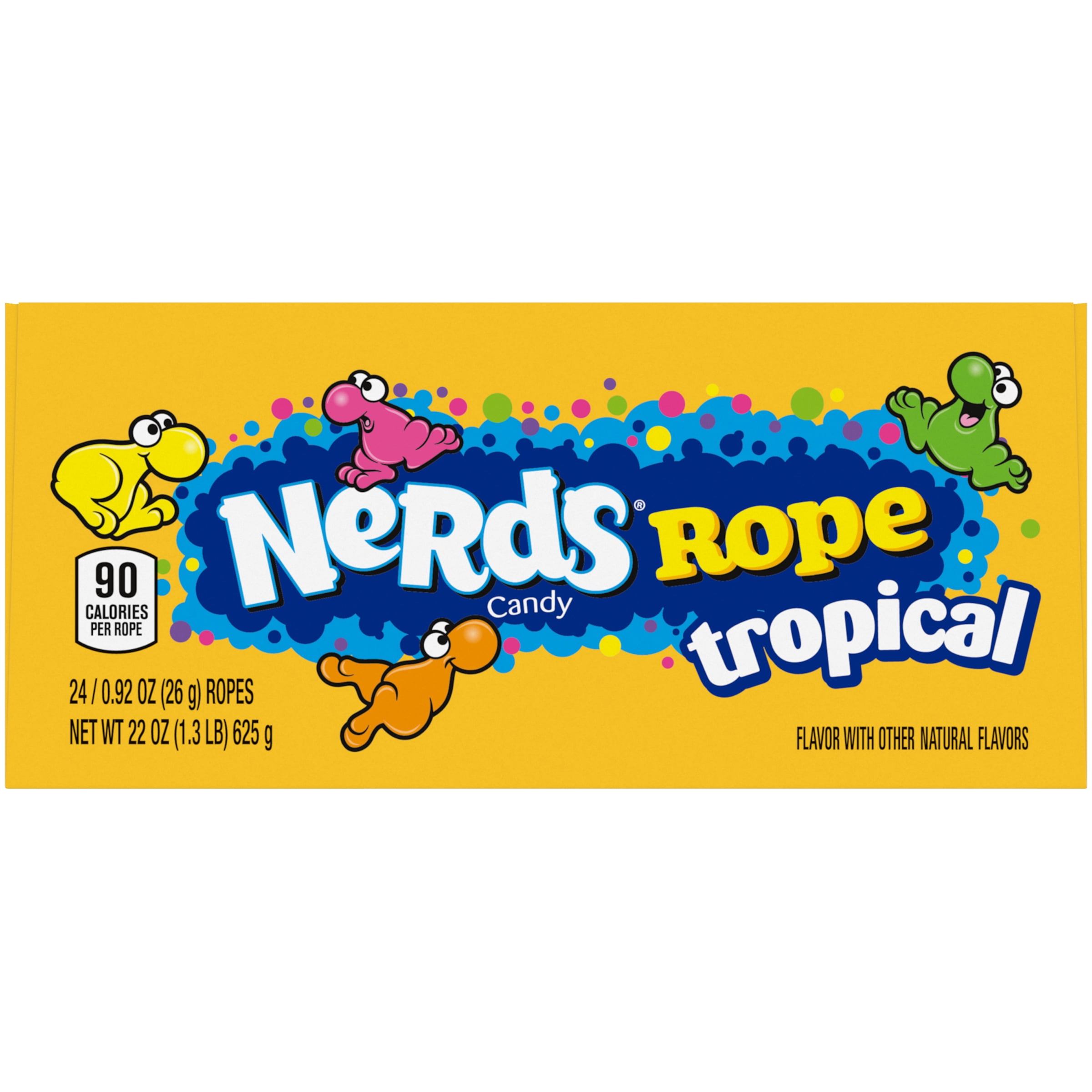 Nerds Rope Tropical Candy, 0.92 oz, 24 Ct
