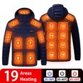 thumbnail image 3 of 9/19 Áreas Chaqueta Calefactable Chaleco Cálido para Mujer USB Chaqueta Calefactora para Hombre Chalecos Calefactables Abrigo Caza Senderismo Camping Otoño Invierno Hombre, 3 of 5