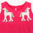 thumbnail image 5 of LYMAYTER 2-8Y Toddler Baby Girls Sleeveless Cotton Dresses Kids Summer Casual Loose Dress A-Line Cartoon Princess Skirt, 5 of 10