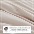 thumbnail image 3 of Solid Quilt Set - Lightweight, Soft, All-Season - 3-Piece Dot Stitch Ruffled Bedding Set (King / California King, Bone), 3 of 6