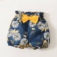 thumbnail image 5 of LMTODLFG Baby Girl Clothes Toddlers Girl Clothes Soild Romper Floral Shorts Headband 3Pcs Outfits Set Newborn Boy Clothes Yellow 0-3 Months, 5 of 9