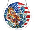thumbnail image 2 of Acrylic Jigsaw Puzzle Suncatcher-Stress Relief Jigsaw Puzzle, Window Suncatcher Acrylic Puzzle, DIY Suncatcher Kits for Adults, Home Decor Gift for Women, Mom, Friends（7.4in） 4th of July Vermilion, 2 of 9