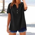 thumbnail image 2 of T-Shirts Femmes Lot Mode Décontractée Col en V Manches Courtes Haut T-Shirt - Hontri, 2 of 5