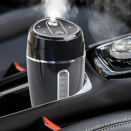 

Nhthy Portable Car Humidifier USB Powered Essential Oil Diffuser Car Diffuser Humidifier Easy to Use Travel Humidifiers Small Car Humidifier Auto Shut-off Mini Desk Humidifier. Black