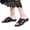 Black, variant on Slippers for Women Trendy Open Toe Strappy Sandals Comfortable Arch Support Slip on Shoes