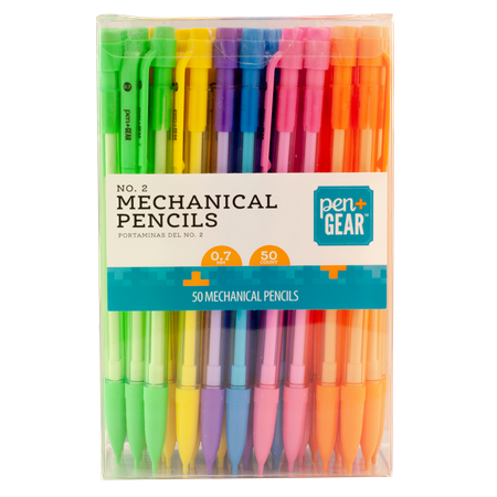 Pen + Gear #2 Mechanical Pencils, Medium Point, 0.7 mm, 50 Pack