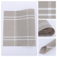 thumbnail image 2 of Unique Bargains Placemat Set of 6 for Dining Table Decor Washable Table Placemat Khaki, 2 of 7