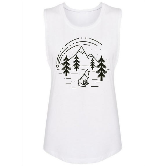 A Wolf In Nature Tank Women -Image by Shutterstock, Female Medium
