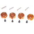 thumbnail image 2 of Esquirla 12mm Aluminum Wheel Hub Adaptor - 4 Pieces - RC Model Car Replacement Gold, 2 of 7