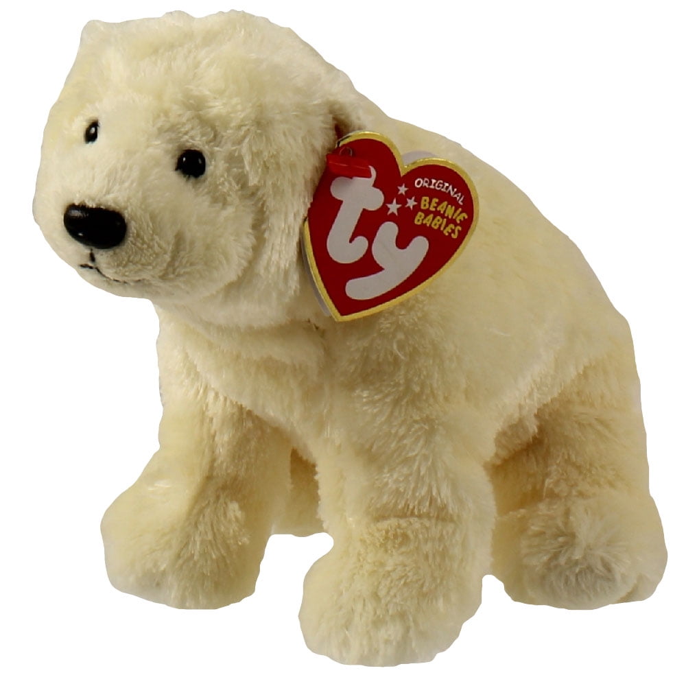 TY Beanie Baby GLACIER the Polar Bear (Seaworld Exclusive)(7 inch