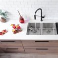 thumbnail image 1 of Stylish Dual Mount 29" Stainless Steel Double Bowl Kitchen Sink with Grids and Strainers S-414TG, 1 of 14