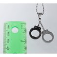 thumbnail image 3 of R.H. Jewelry Stainless Steel Pendant, Handcuff Pendants Necklace Black and White Two Ton Color, 3 of 5