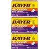 Bayer Extra Strength Caplets Back And Body 100 Ct 3 Pack