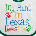 thumbnail image 4 of Inktastic My Aunt in Texas Loves Me Boys or Girls Baby Bib, 4 of 4