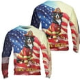 thumbnail image 3 of Firefighter Bernese Mountain Dog Hero Rescue Fire Dept Fireman USA Flag All Over Print 3D Sweatshirt Unisex Merch Berner Lover Gifts - 02026, 3 of 6