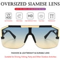 thumbnail image 4 of Gafas de sol AIEYEZO cuadradas oversize con visera para hombres y mujeres, 4 of 8