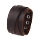 thumbnail image 2 of Cinturón de Cuero Ancho Sunnimix para Hombres y Mujeres Joyería Marrón Pulsera de Correa Multicapa, 2 of 7