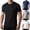 Black, variant on Men's Short Sleeve Shirt Quick Dry Casual Breathable Spring Summer Performance Easy Care Everyday Wear Versatile Style White XXL