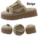 thumbnail image 5 of Zapatos para El Casa Peludas Puntera Abierta Cálidas Cómodas Antideslizantes Interiores Y Exteriores, 5 of 9
